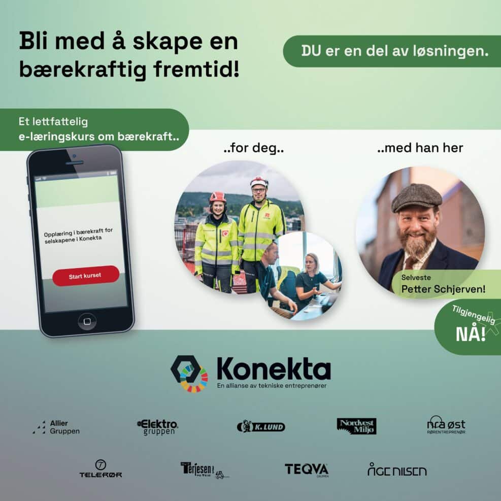 Vi starter opplæring i Bærekraft for alle ansatte. 1